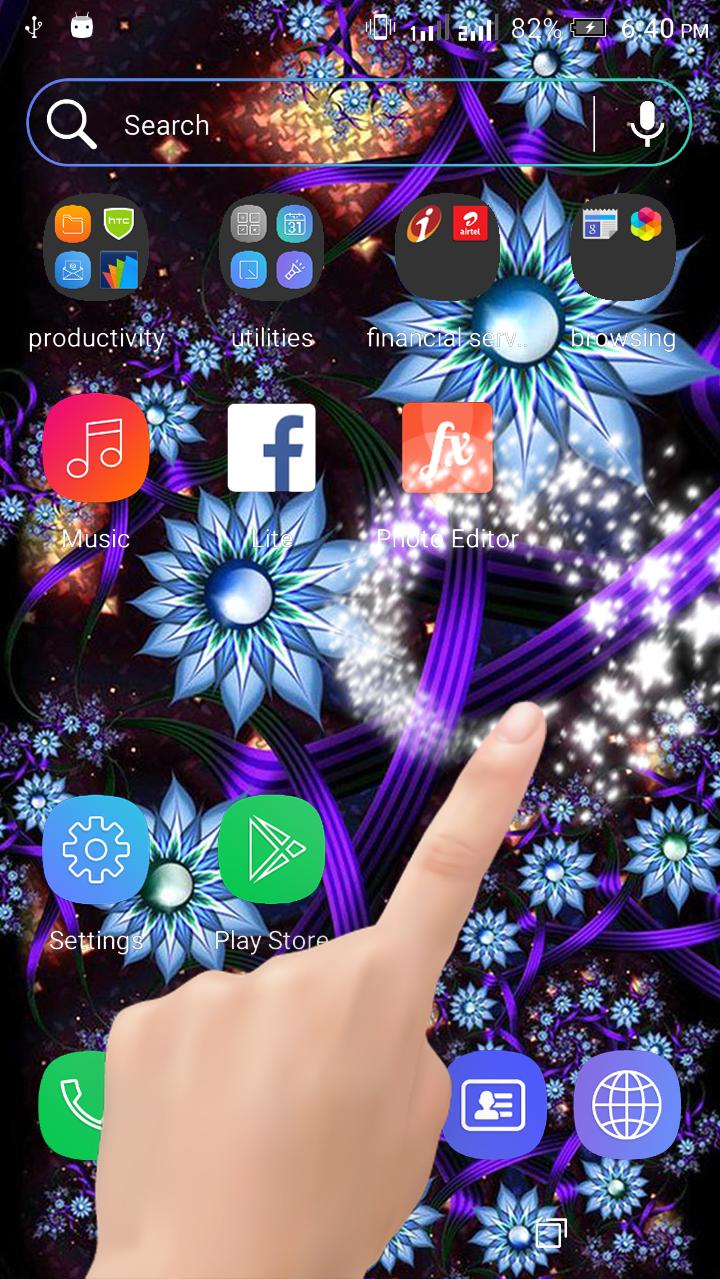اسکرین شات 2 برنامه Abstract Flower Particle LWP