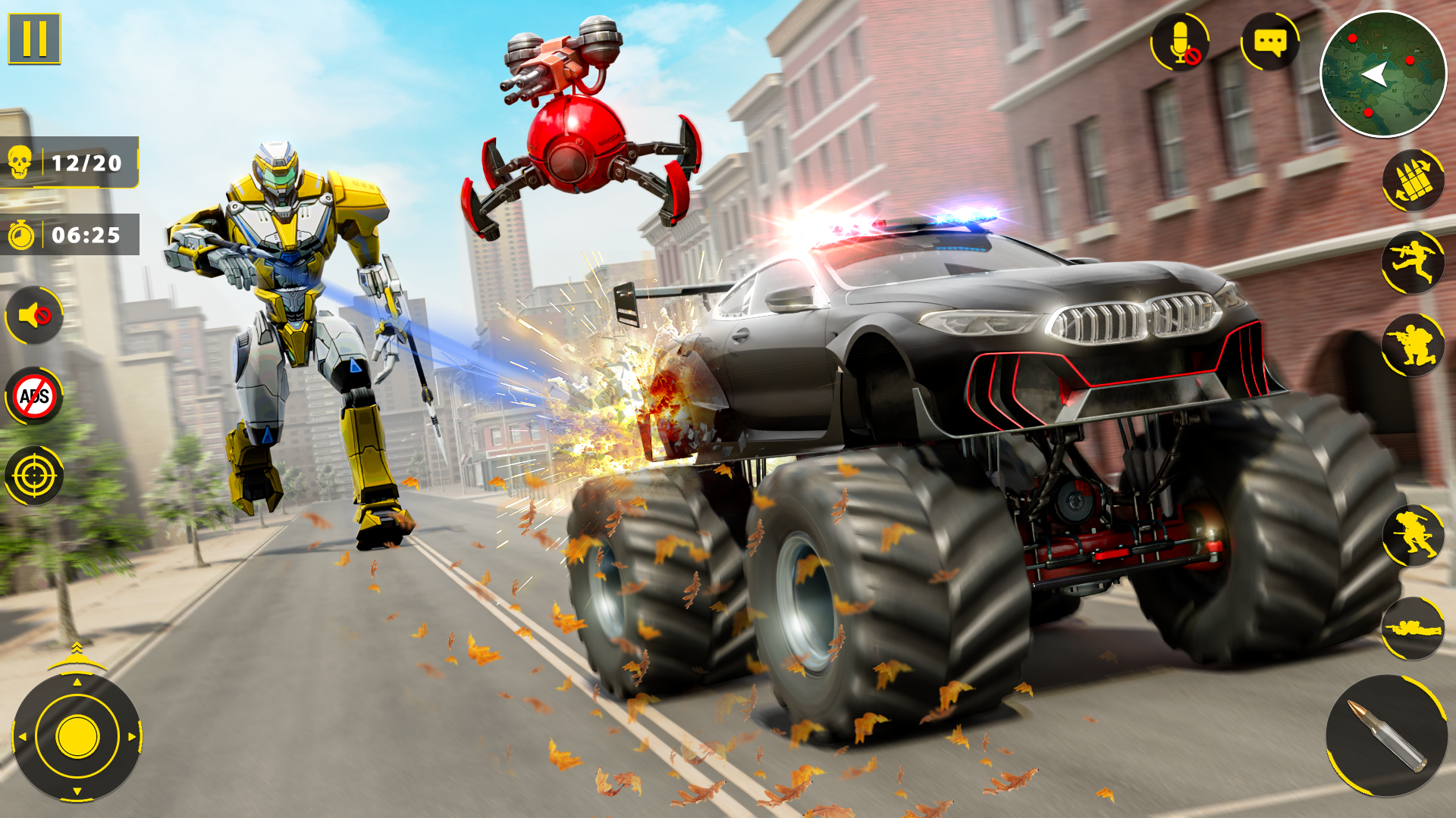 اسکرین شات 3 برنامه US Police Monster :Robot Games