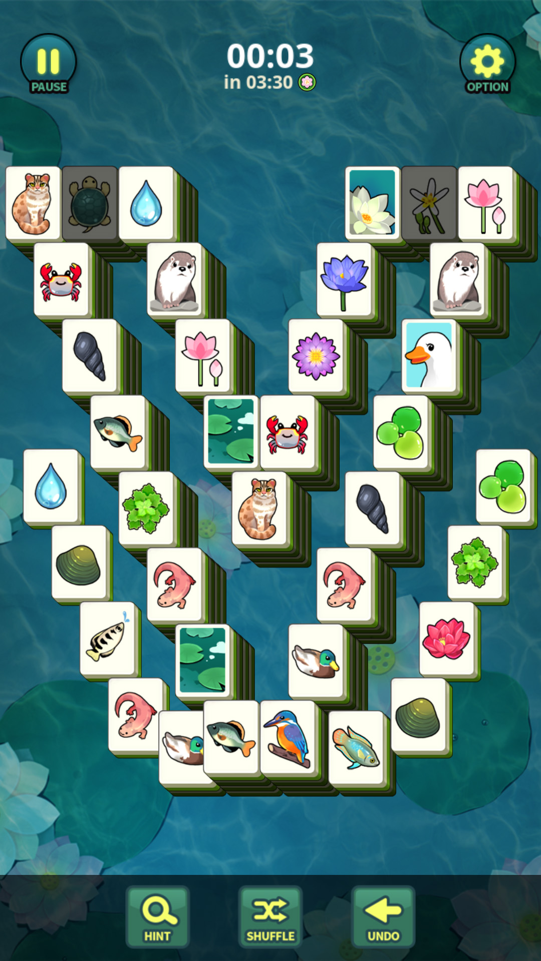 اسکرین شات 7 بازی Mahjong Lotus Solitaire