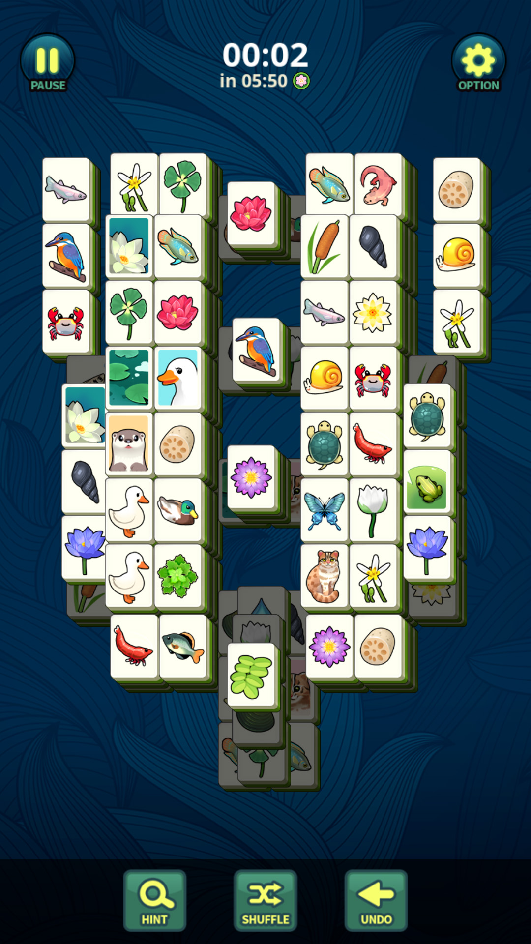 اسکرین شات 3 بازی Mahjong Lotus Solitaire