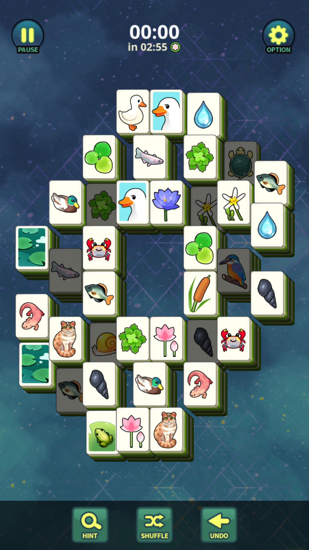 اسکرین شات 4 بازی Mahjong Lotus Solitaire