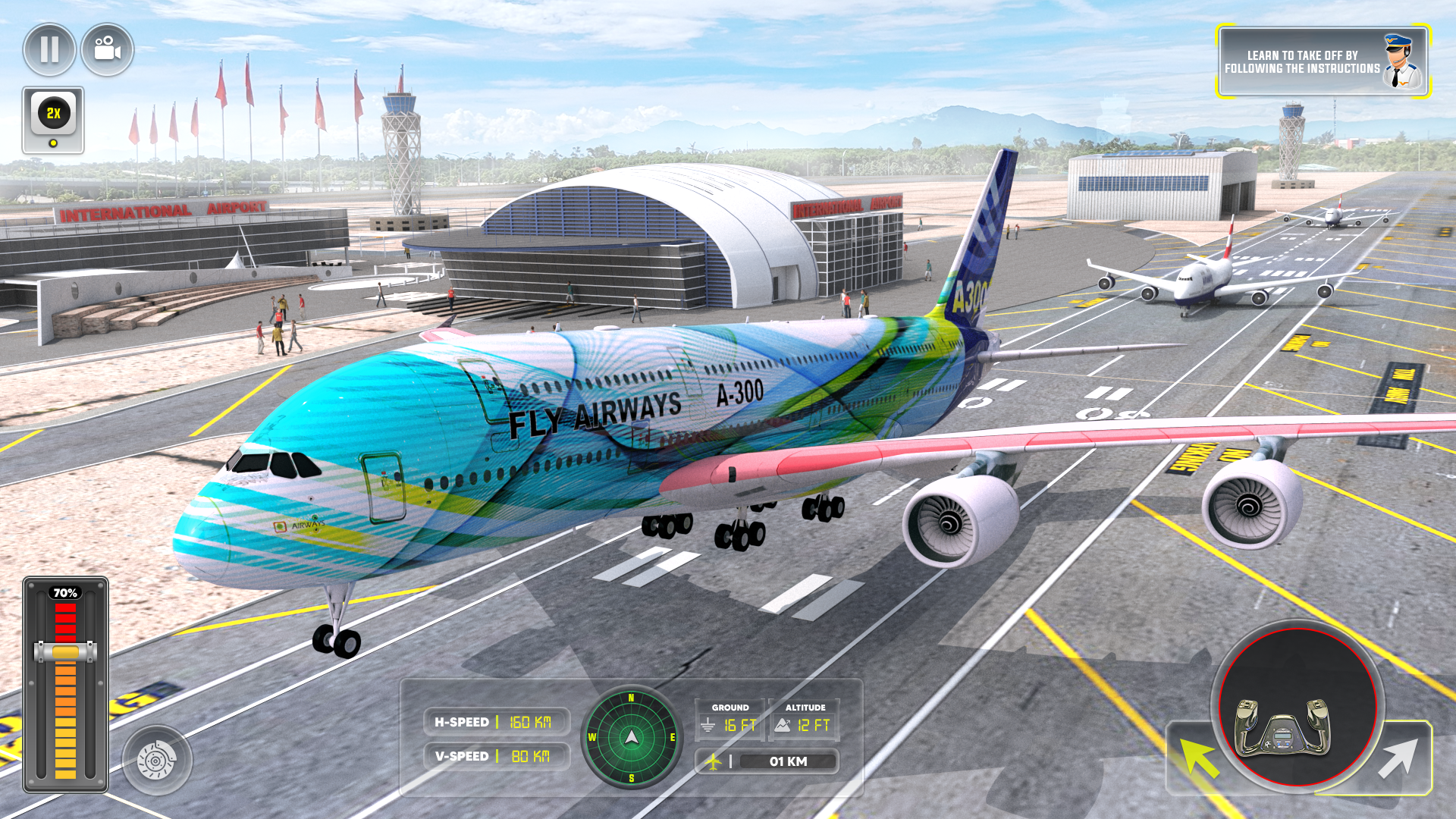 اسکرین شات 4 بازی Airplane Games 3D: Pilot Games