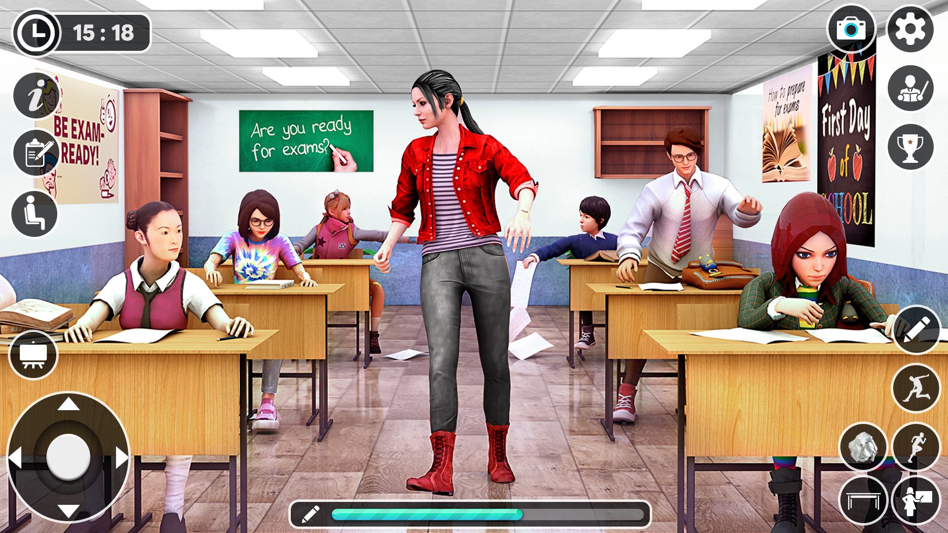 اسکرین شات 1 بازی High School Life: School Games