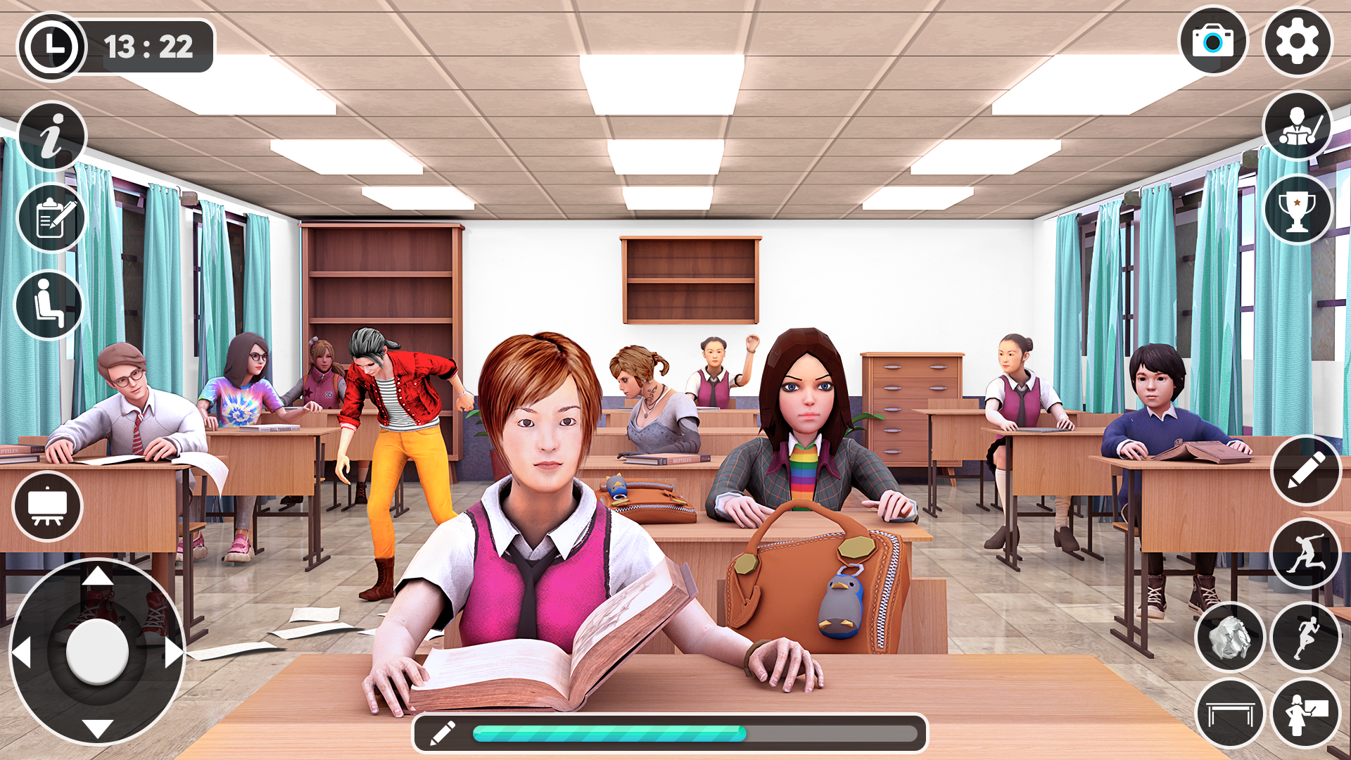 اسکرین شات 3 بازی High School Life: School Games