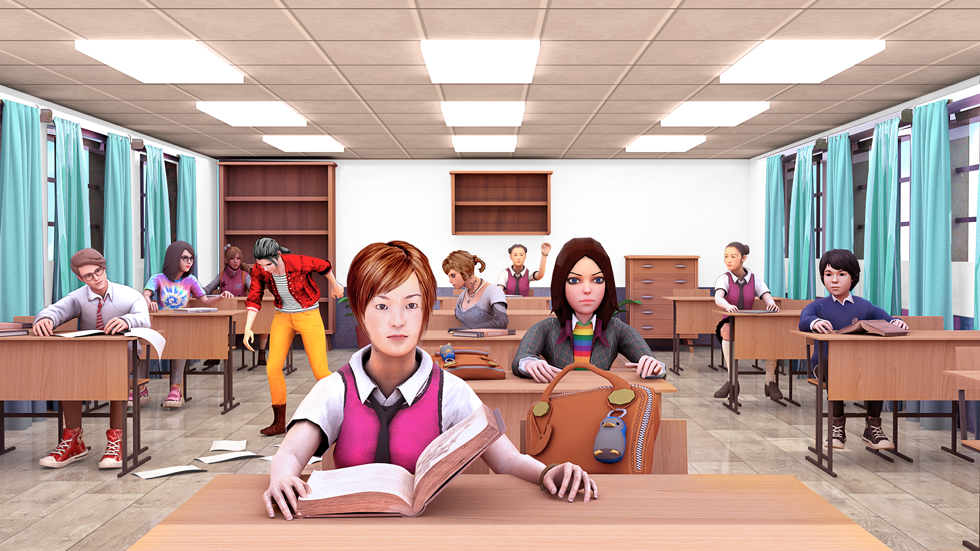اسکرین شات 1 بازی High School Games: School Life
