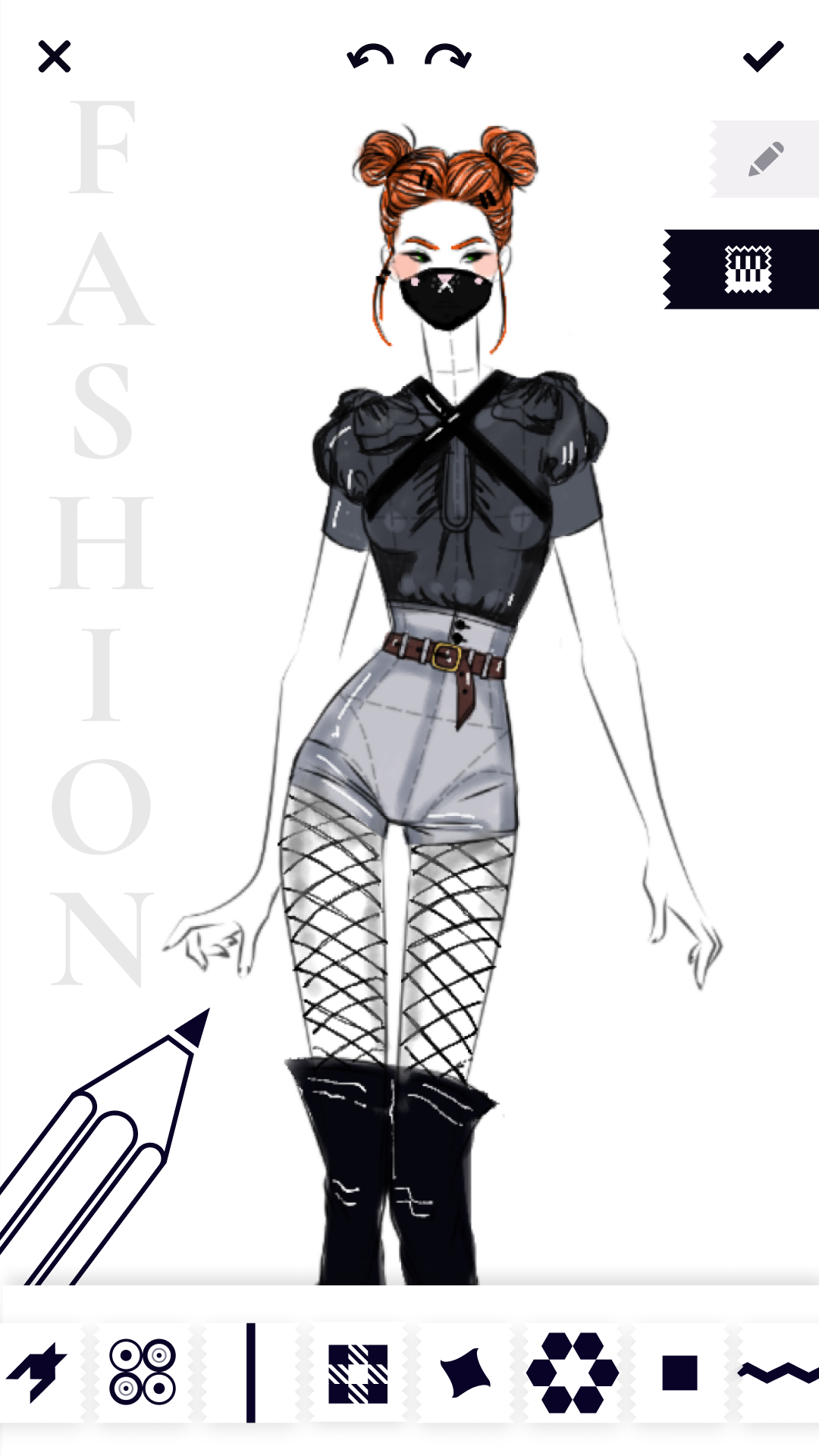 اسکرین شات 6 برنامه Fashion Design Sketches Book