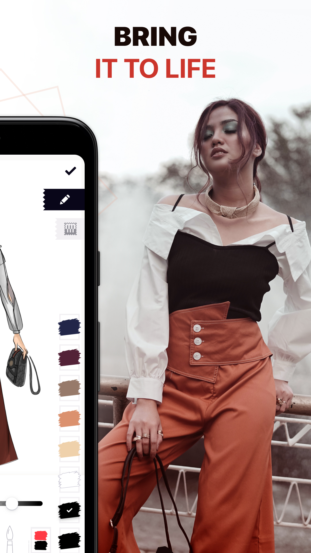 اسکرین شات 2 برنامه Fashion Design Sketches Book