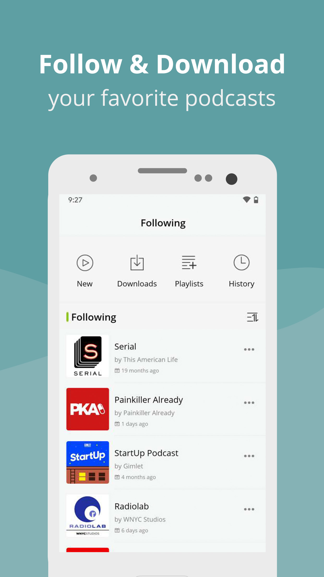 اسکرین شات 4 برنامه Podcast Player App - Podbean