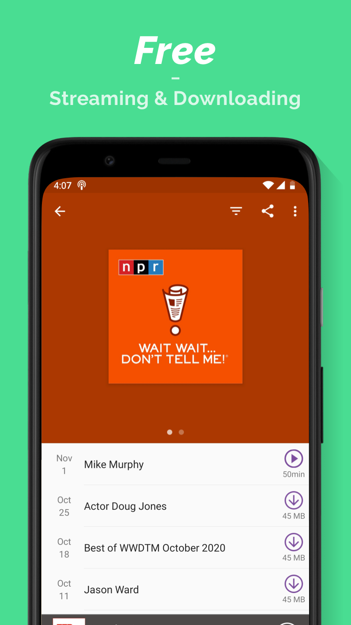 اسکرین شات 5 برنامه Podcast Player