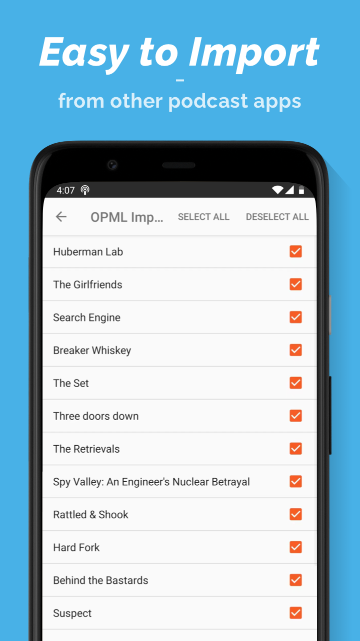 اسکرین شات 3 برنامه Podcast Player