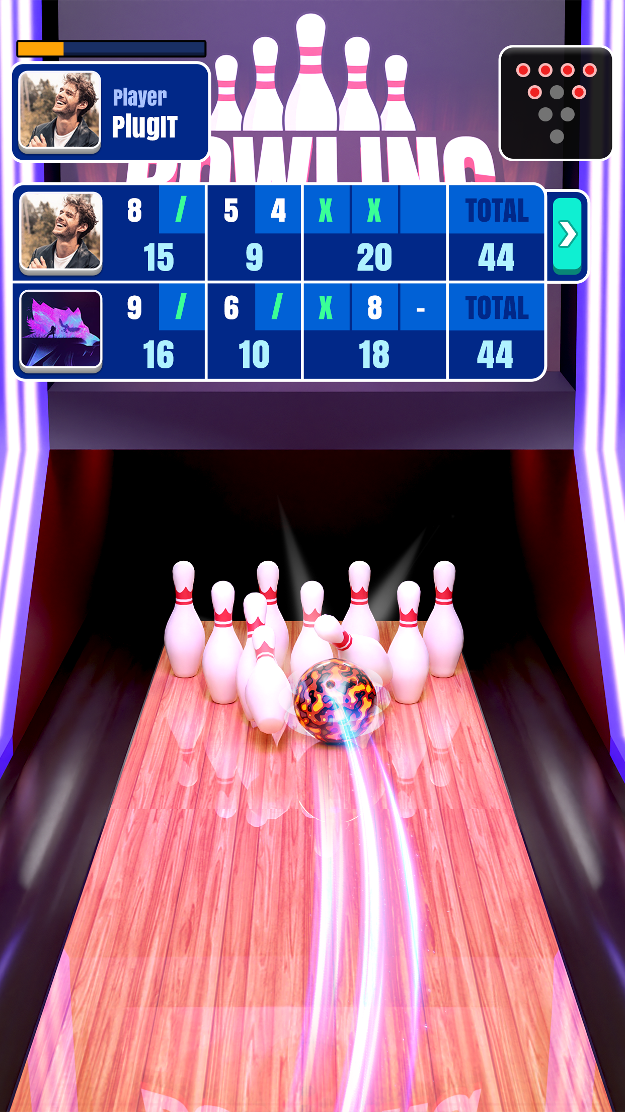 اسکرین شات 1 بازی Bowling Game - Strike!
