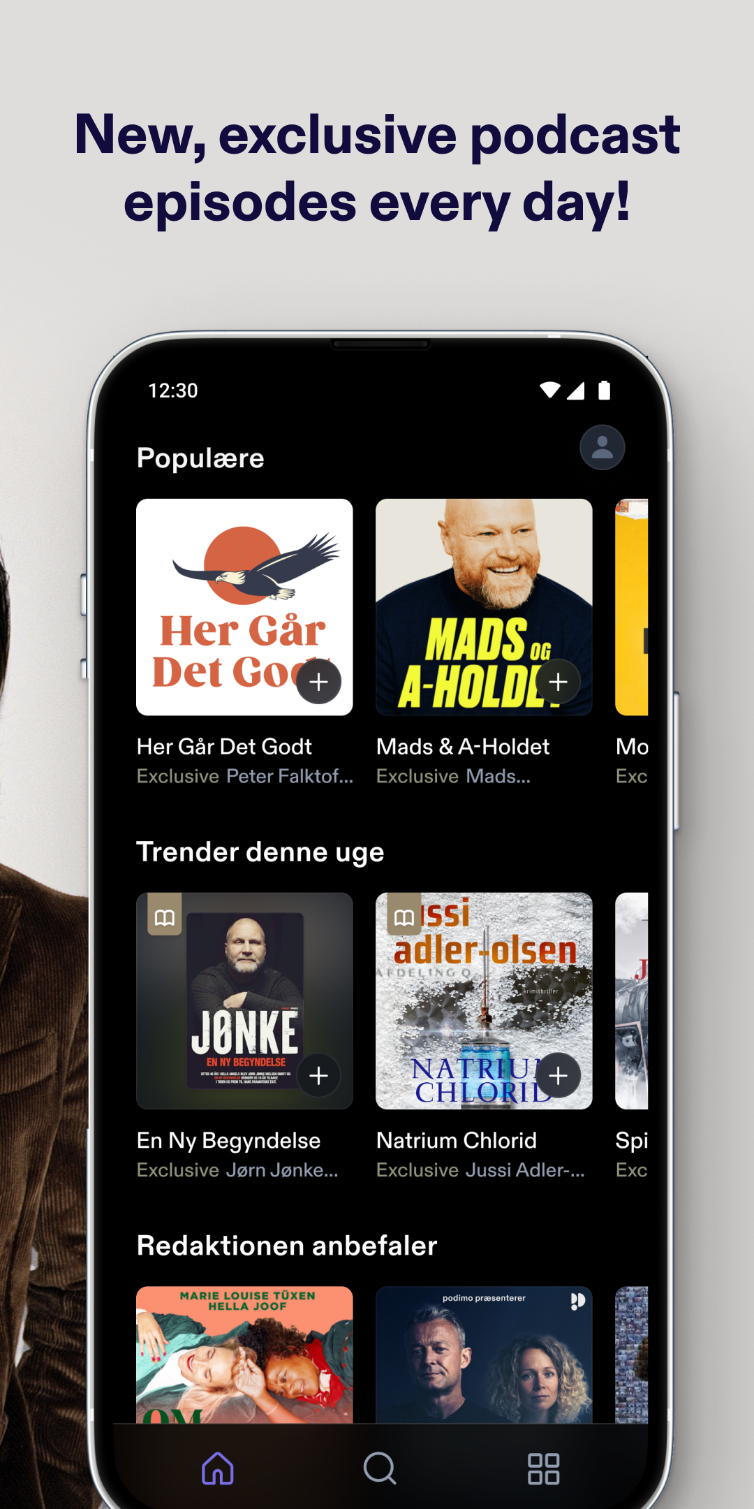 اسکرین شات 2 برنامه Podimo - Podcasts & Audiobooks