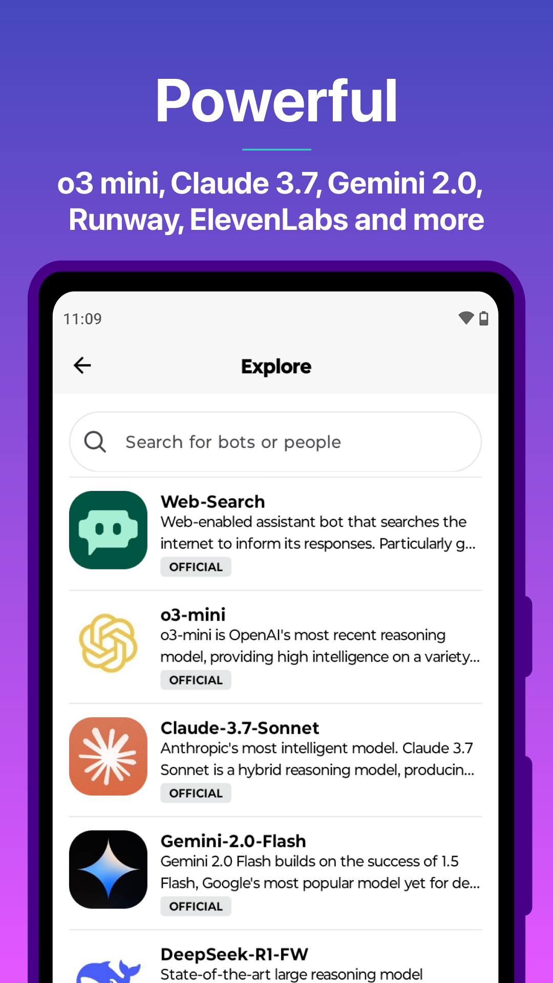 اسکرین شات 2 برنامه Poe - Fast AI Chat