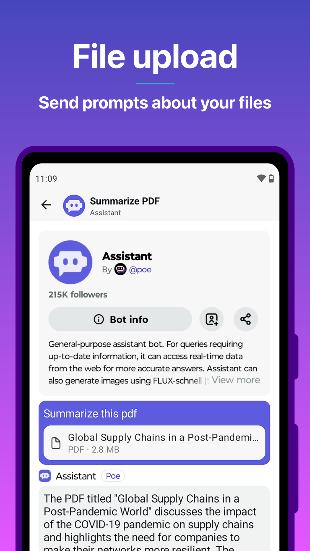 اسکرین شات 7 برنامه Poe - Fast AI Chat