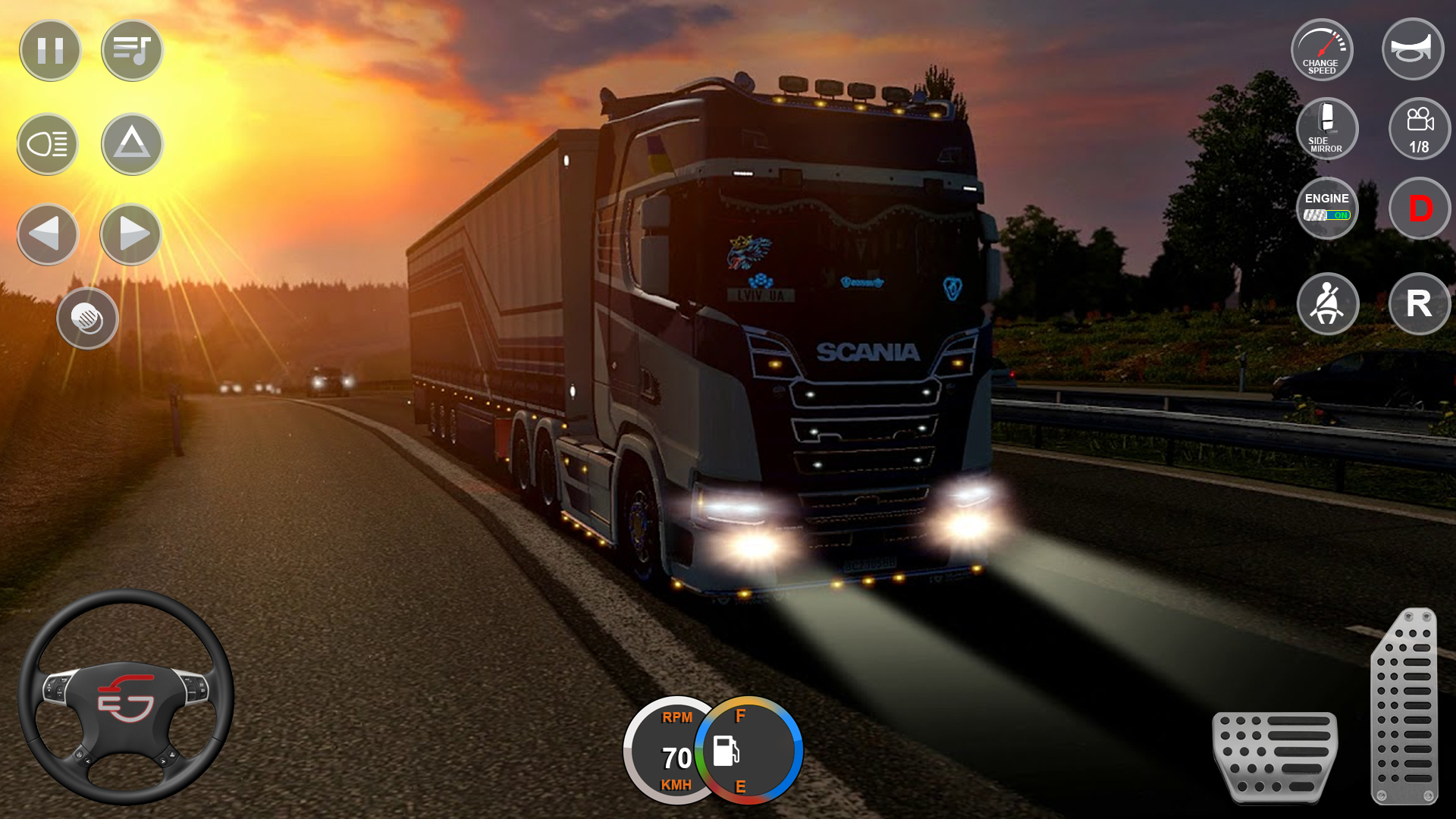 اسکرین شات 1 بازی City Euro Truck Simulator 3d