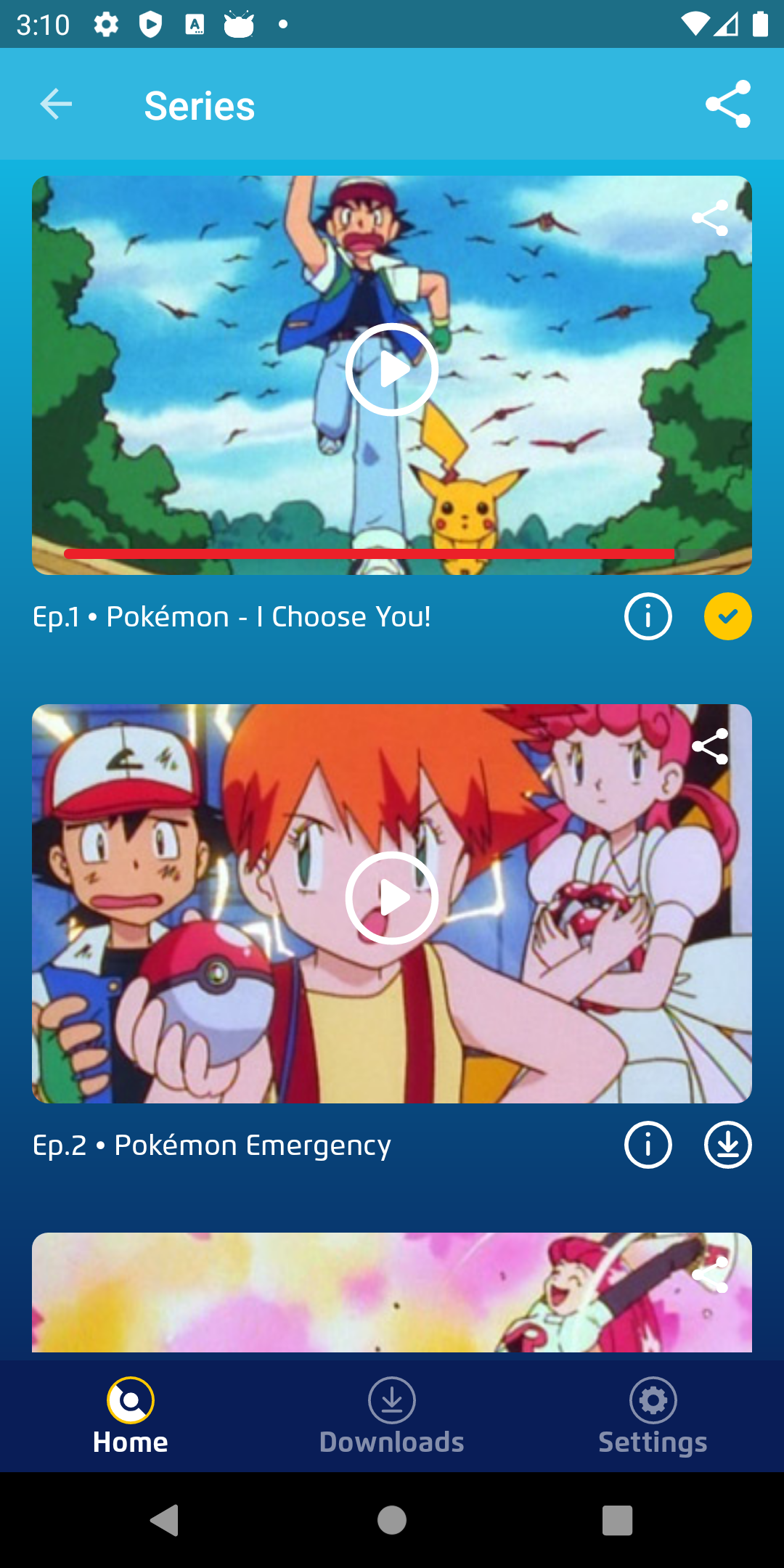 اسکرین شات 5 برنامه Pokémon TV