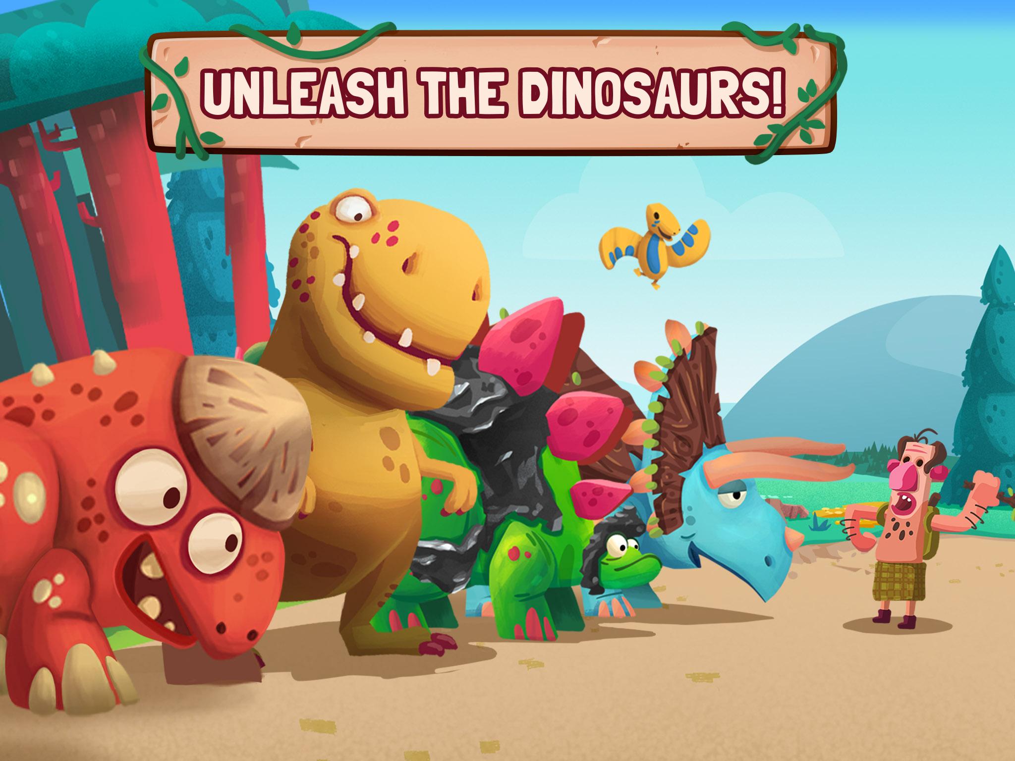 اسکرین شات 2 بازی Dino Bash: Dinosaur Battle