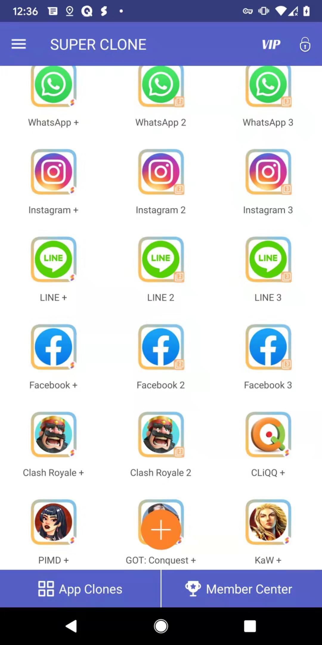 اسکرین شات 5 برنامه Super Clone: Multiple Accounts