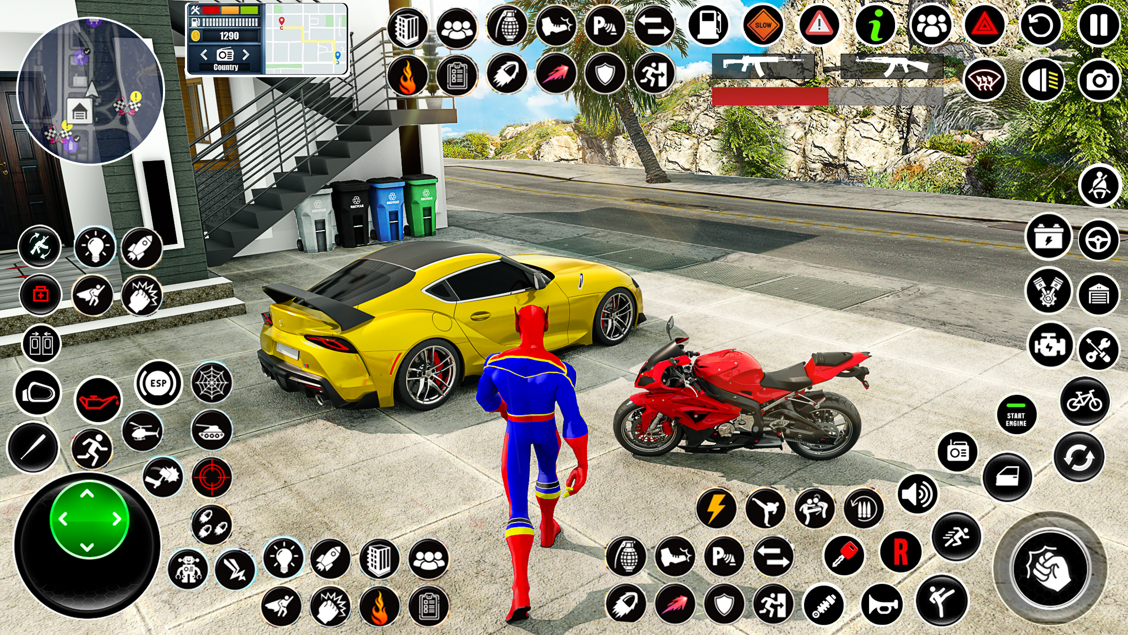 اسکرین شات 2 برنامه Spider Rope Hero Spider Games