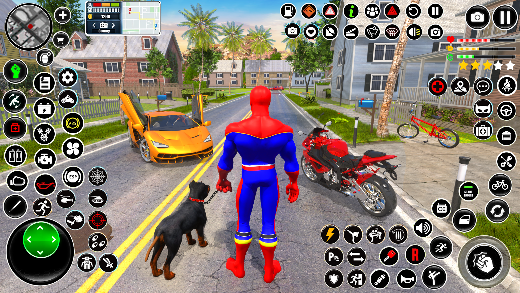 اسکرین شات 1 برنامه Spider Rope Hero Spider Games