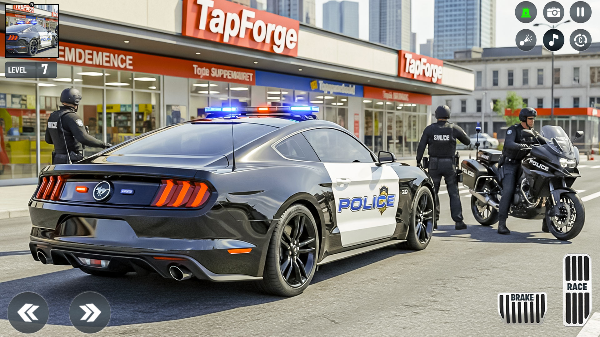 اسکرین شات 8 بازی US Police City Car Chase Games