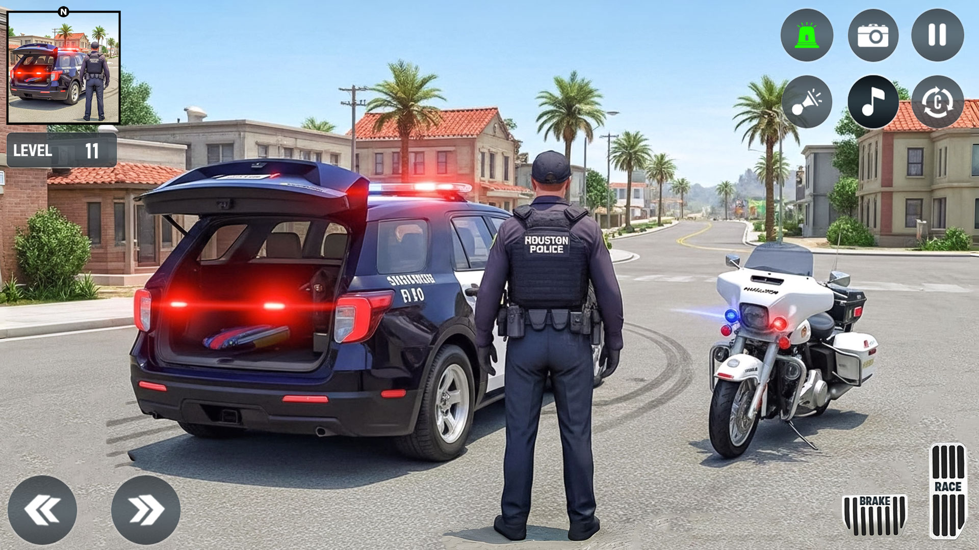 اسکرین شات 3 بازی US Police City Car Chase Games