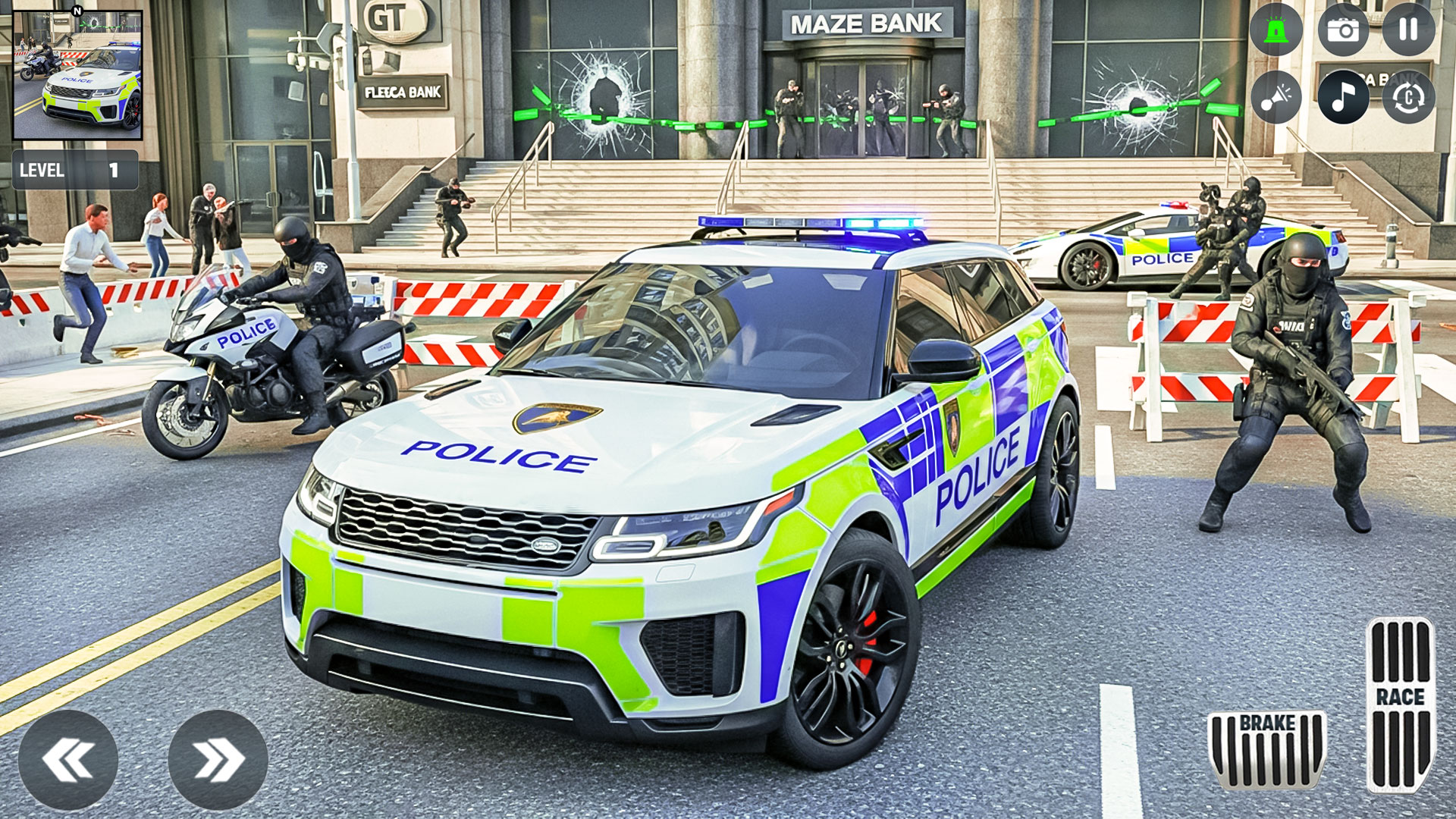 اسکرین شات 6 بازی US Police City Car Chase Games