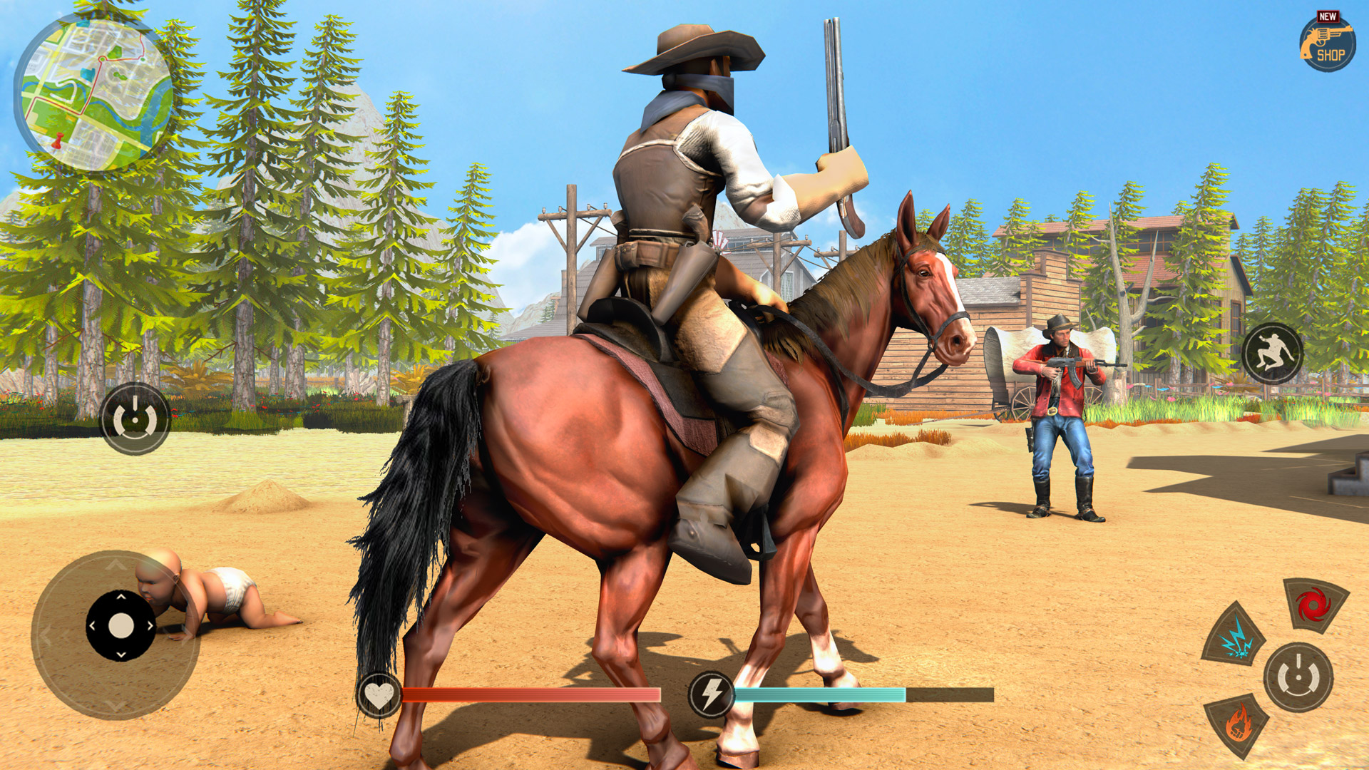 اسکرین شات 1 بازی Gangster Crime Gun Cowboy Game