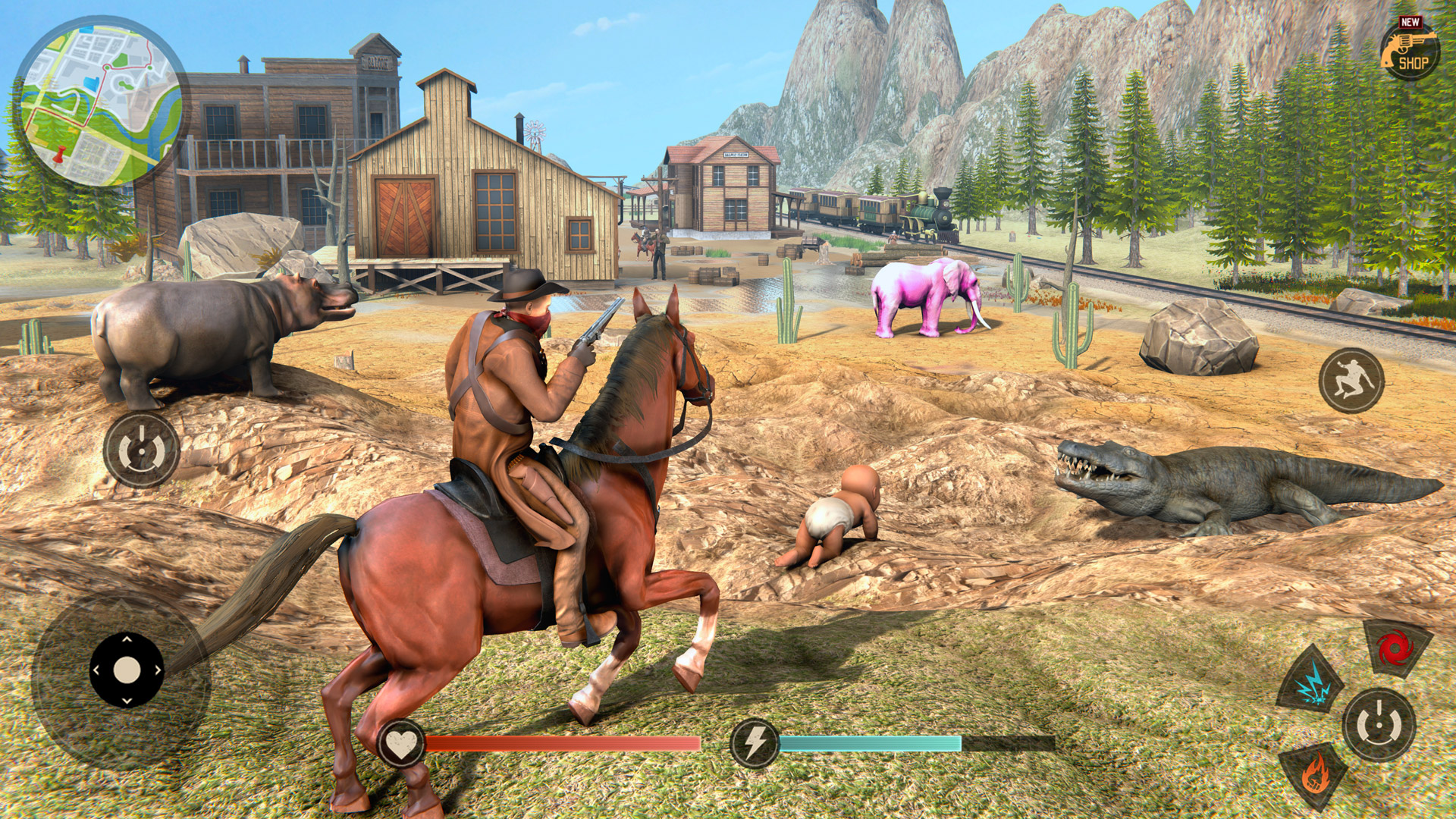 اسکرین شات 4 بازی Gangster Crime Gun Cowboy Game