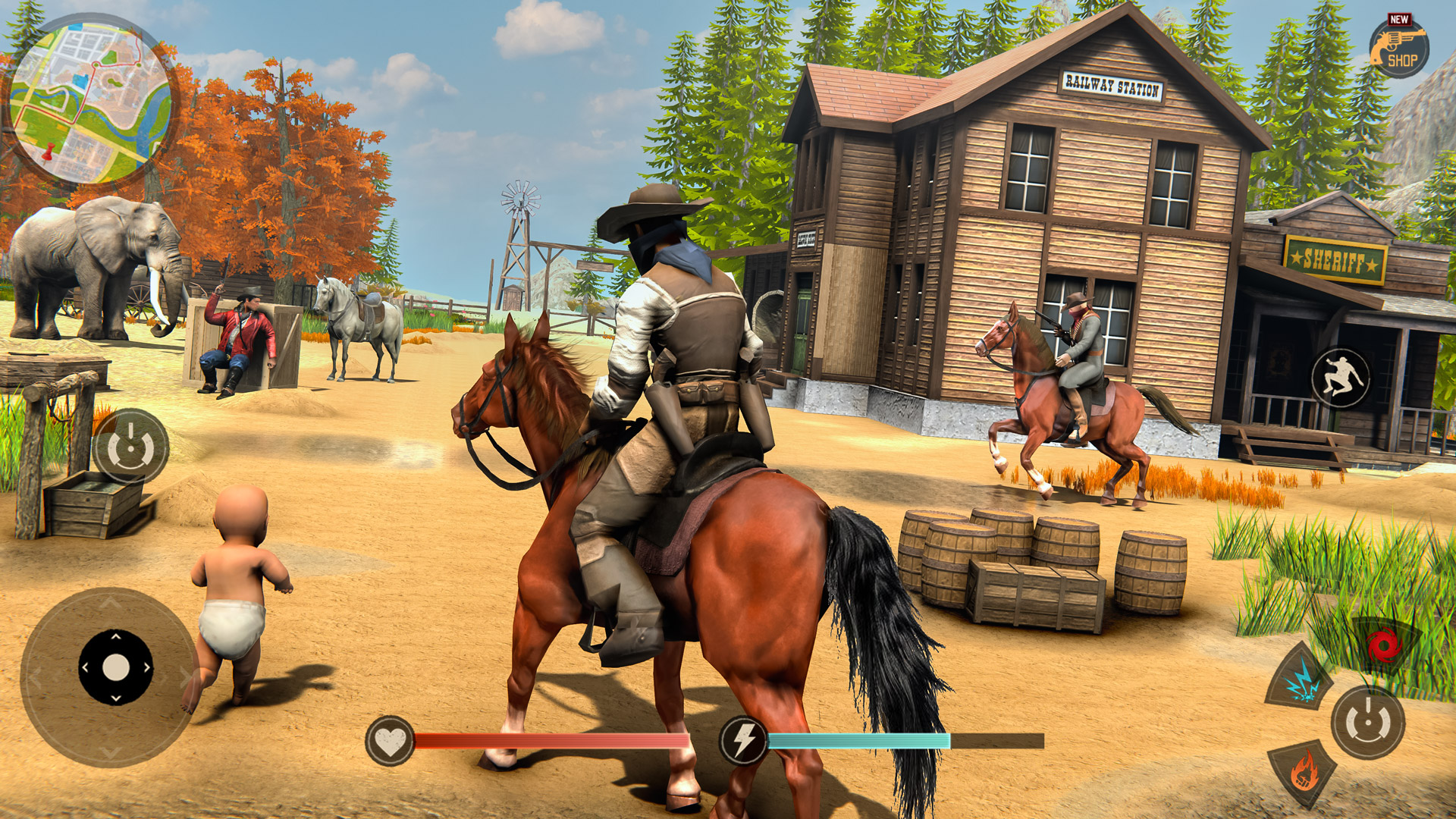اسکرین شات 4 بازی Gangster Crime Gun Cowboy Game