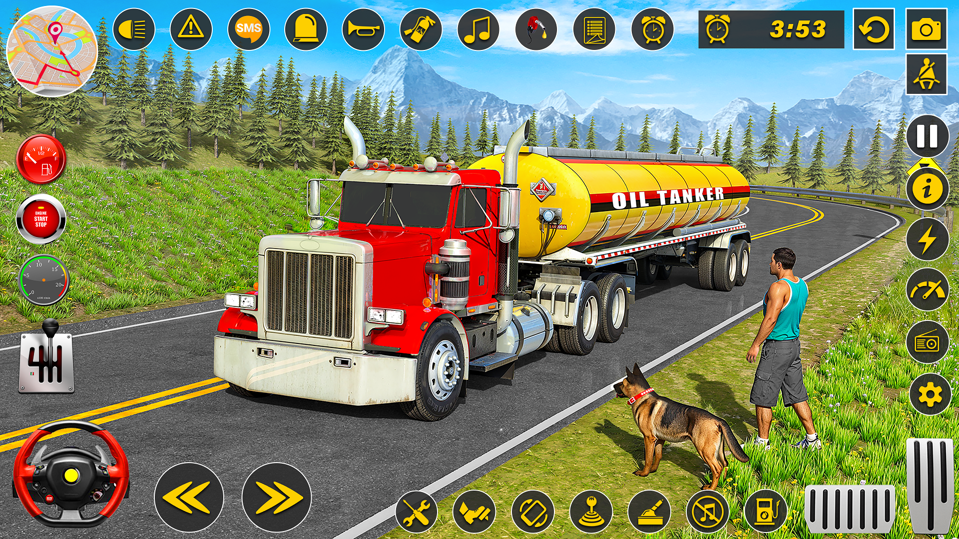 اسکرین شات 6 برنامه Oil Tanker Truck Driving Games
