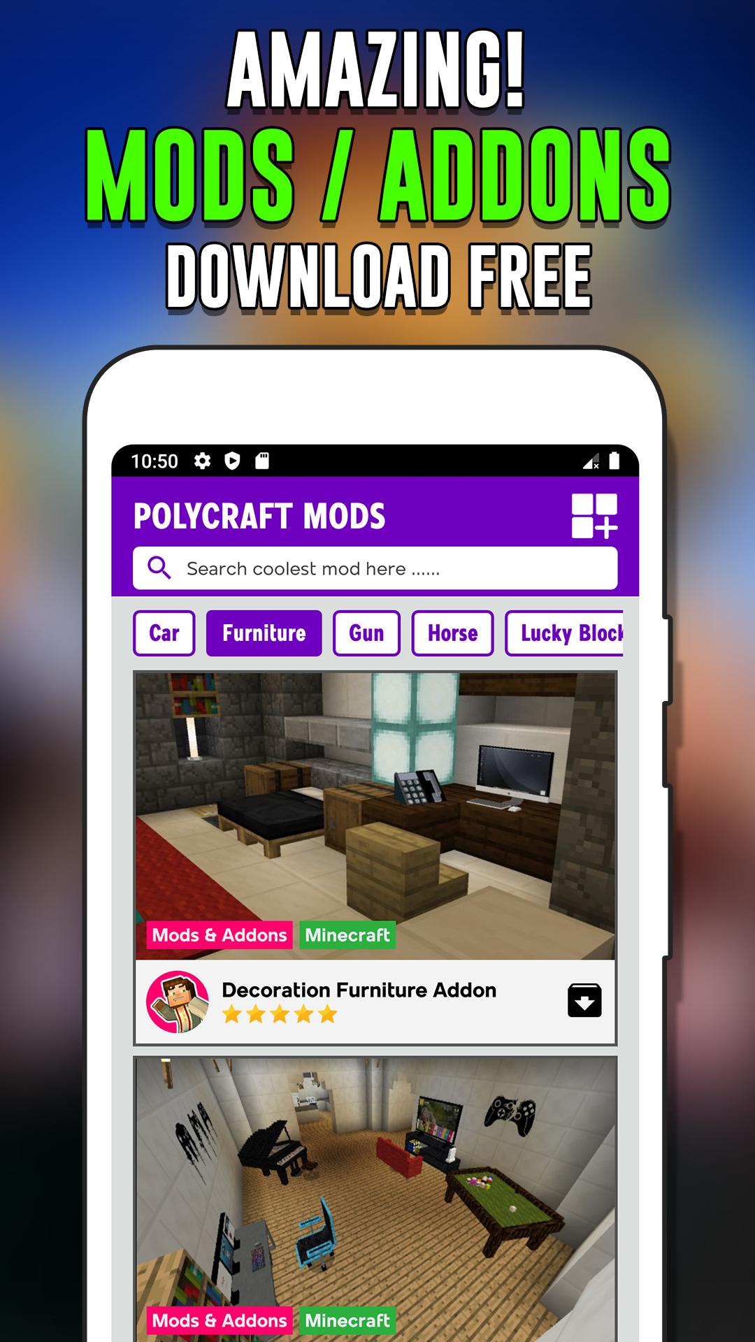اسکرین شات 2 برنامه Mods for Minecraft