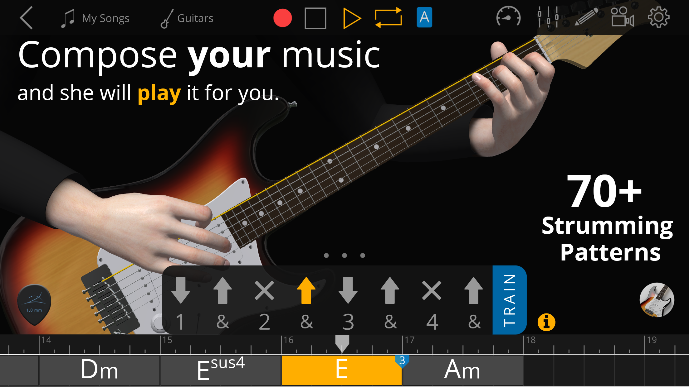 اسکرین شات 2 برنامه Guitar3D Studio: Learn Guitar