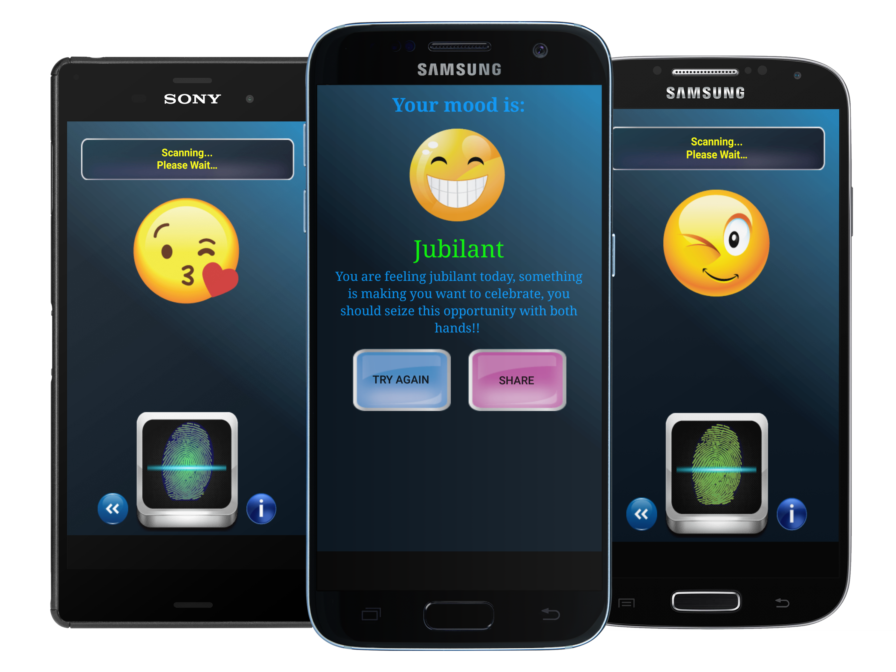 اسکرین شات 2 برنامه Fingerprint Mood Scanner Prank