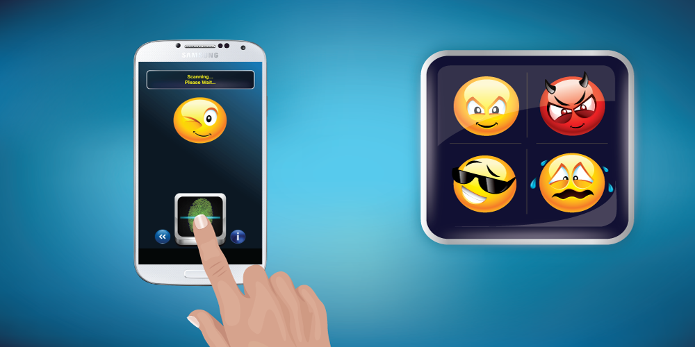 اسکرین شات 1 برنامه Fingerprint Mood Scanner Prank