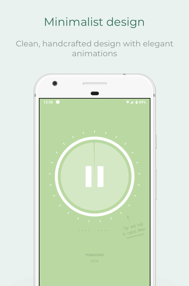 اسکرین شات 2 برنامه Pomodoro Timer