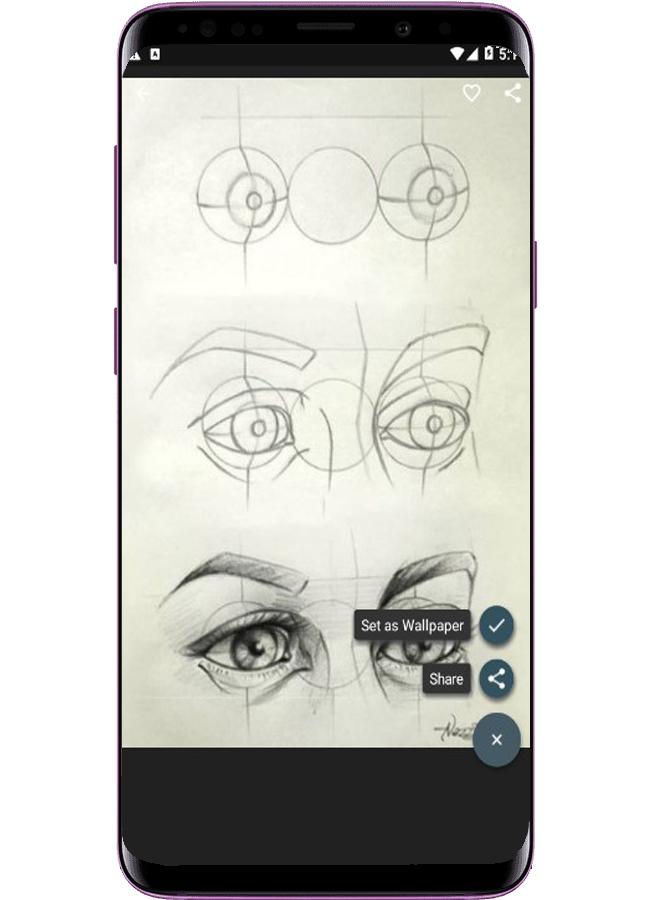 اسکرین شات 5 برنامه Drawing Face Tutorial