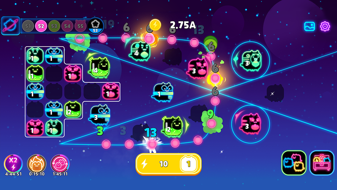 اسکرین شات 1 بازی Cat Heroes - Merge Defense