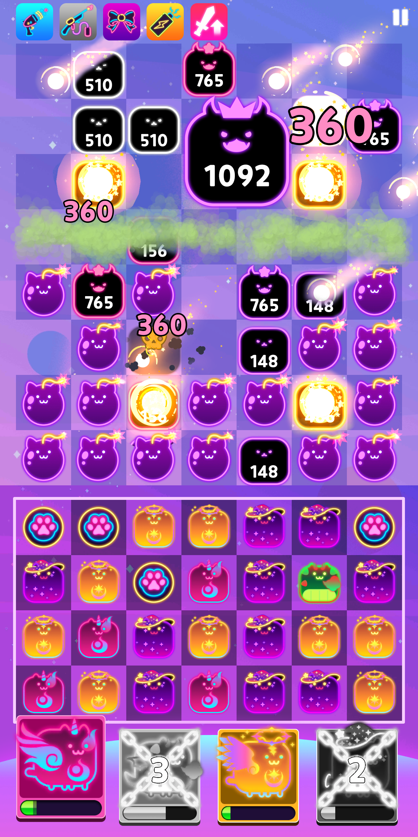 اسکرین شات 2 بازی Cats Link - Puzzle Defense