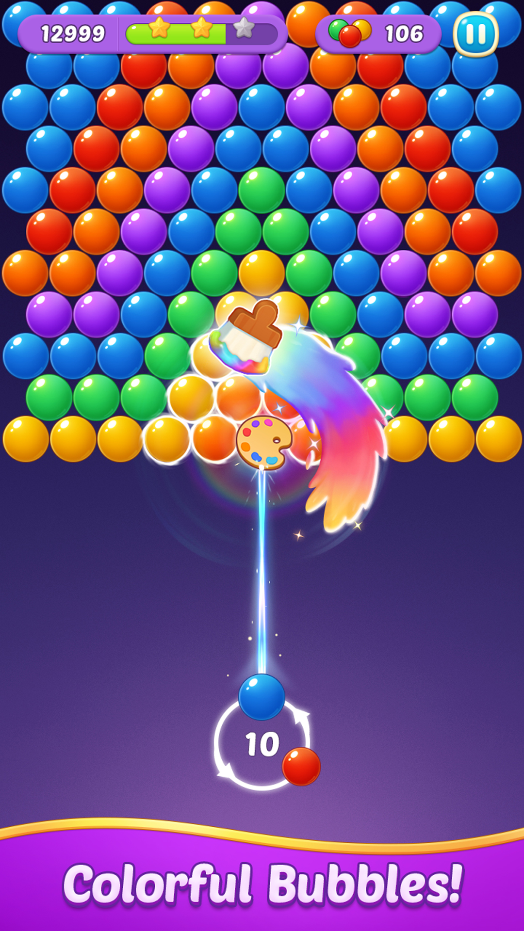 اسکرین شات 2 بازی Bubble Shooter Gem Puzzle Pop