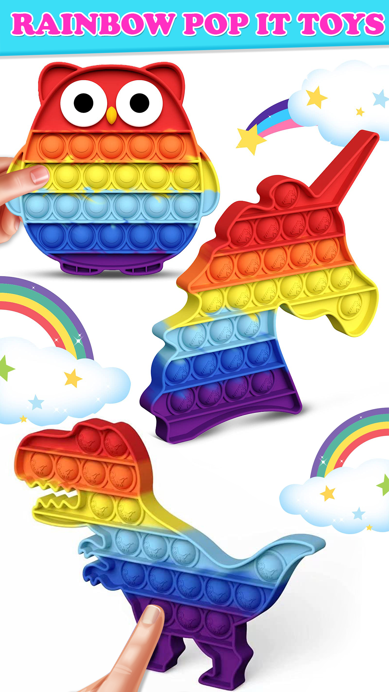اسکرین شات 5 برنامه Pop it Fidget Toys Puppet Game