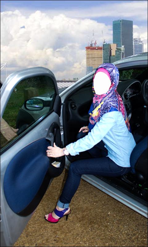 اسکرین شات 1 برنامه Hijab Girl Jeans Photo Suits