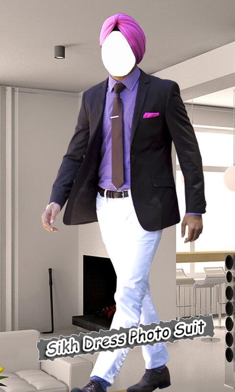 اسکرین شات 2 برنامه Sikh Dress Photo Suit