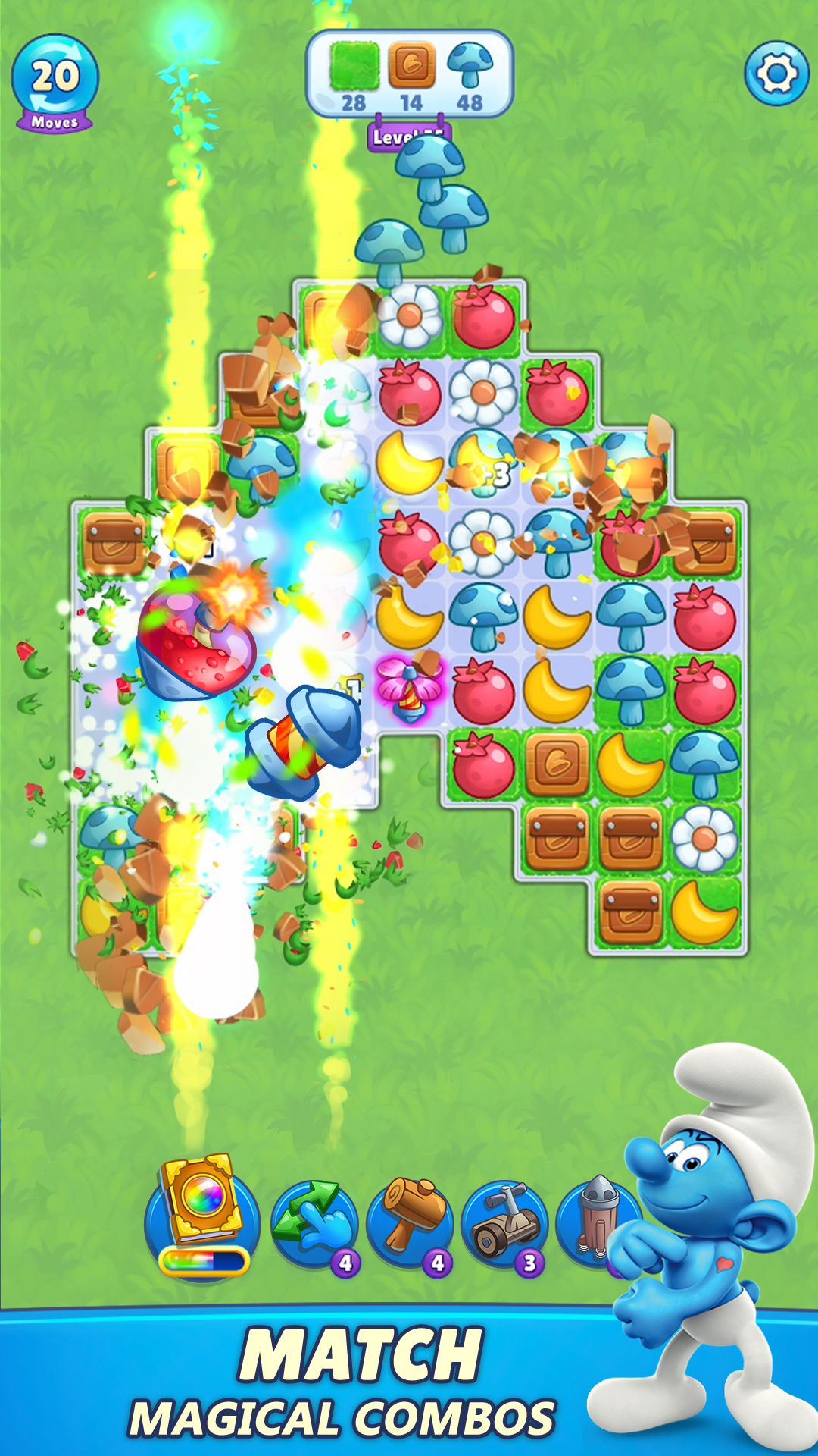اسکرین شات 1 بازی Smurfs Magic Match