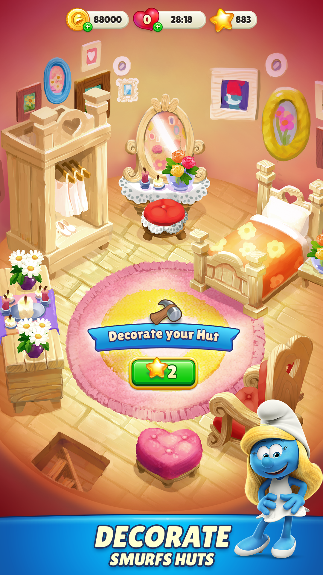 اسکرین شات 4 بازی Smurfs Magic Match