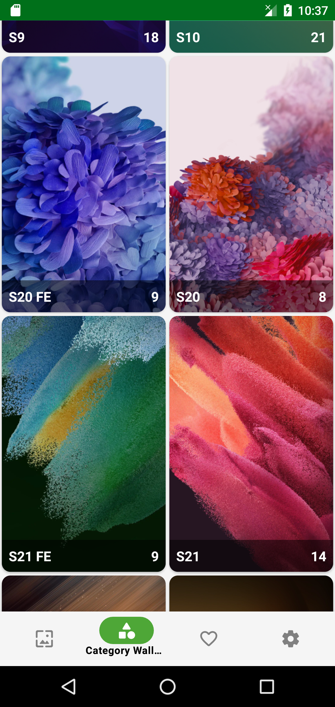 اسکرین شات 7 برنامه Wallpapers for samsung