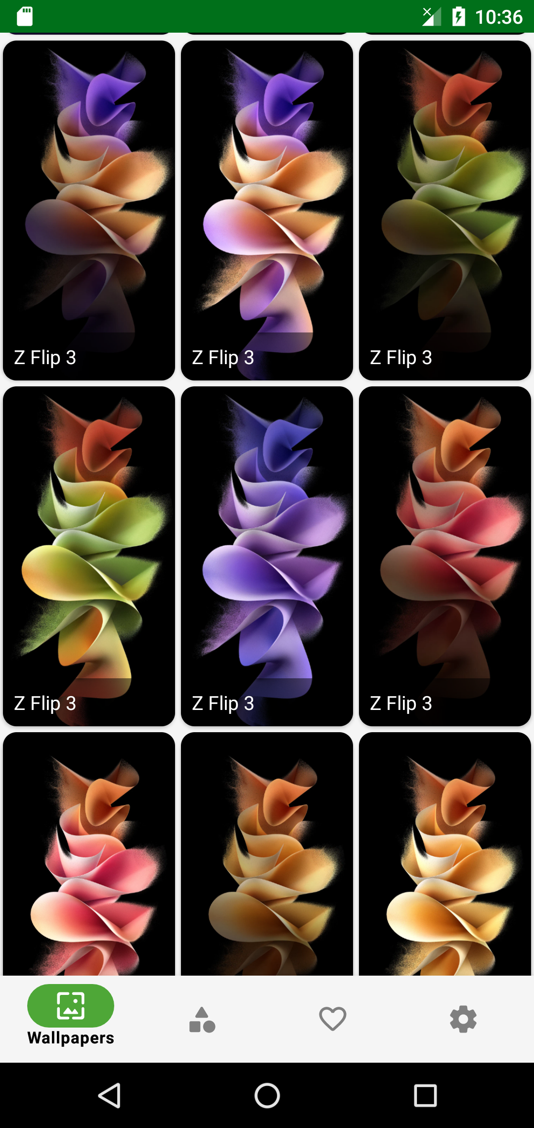 اسکرین شات 2 برنامه Wallpapers for samsung