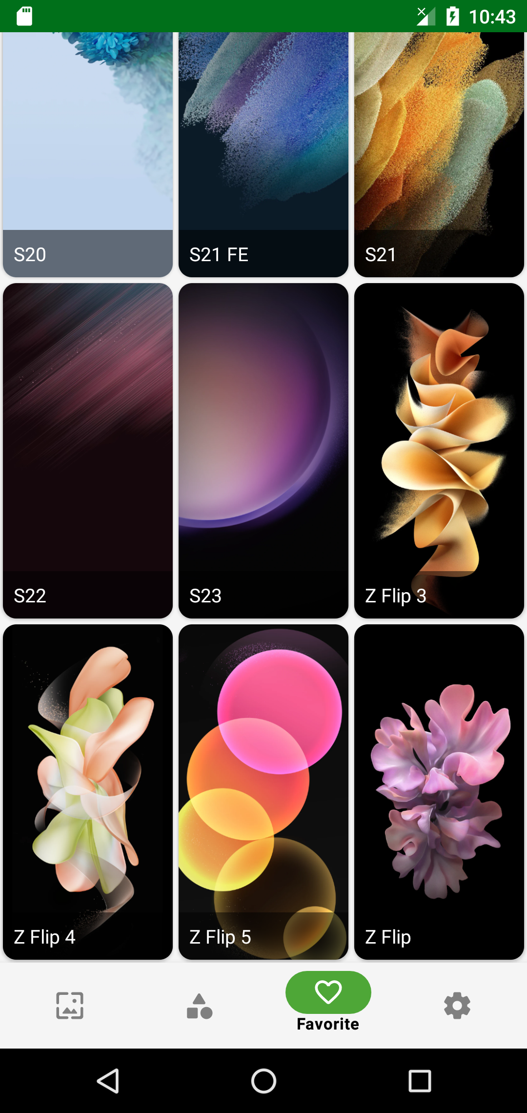 اسکرین شات 8 برنامه Wallpapers for samsung