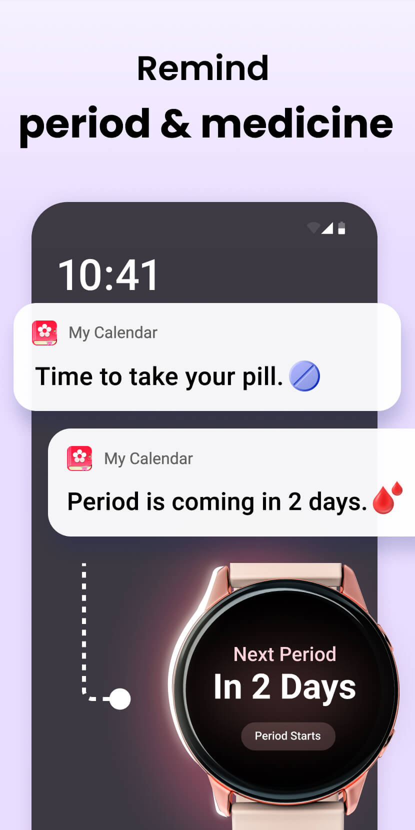 اسکرین شات 8 برنامه Period Calendar Period Tracker