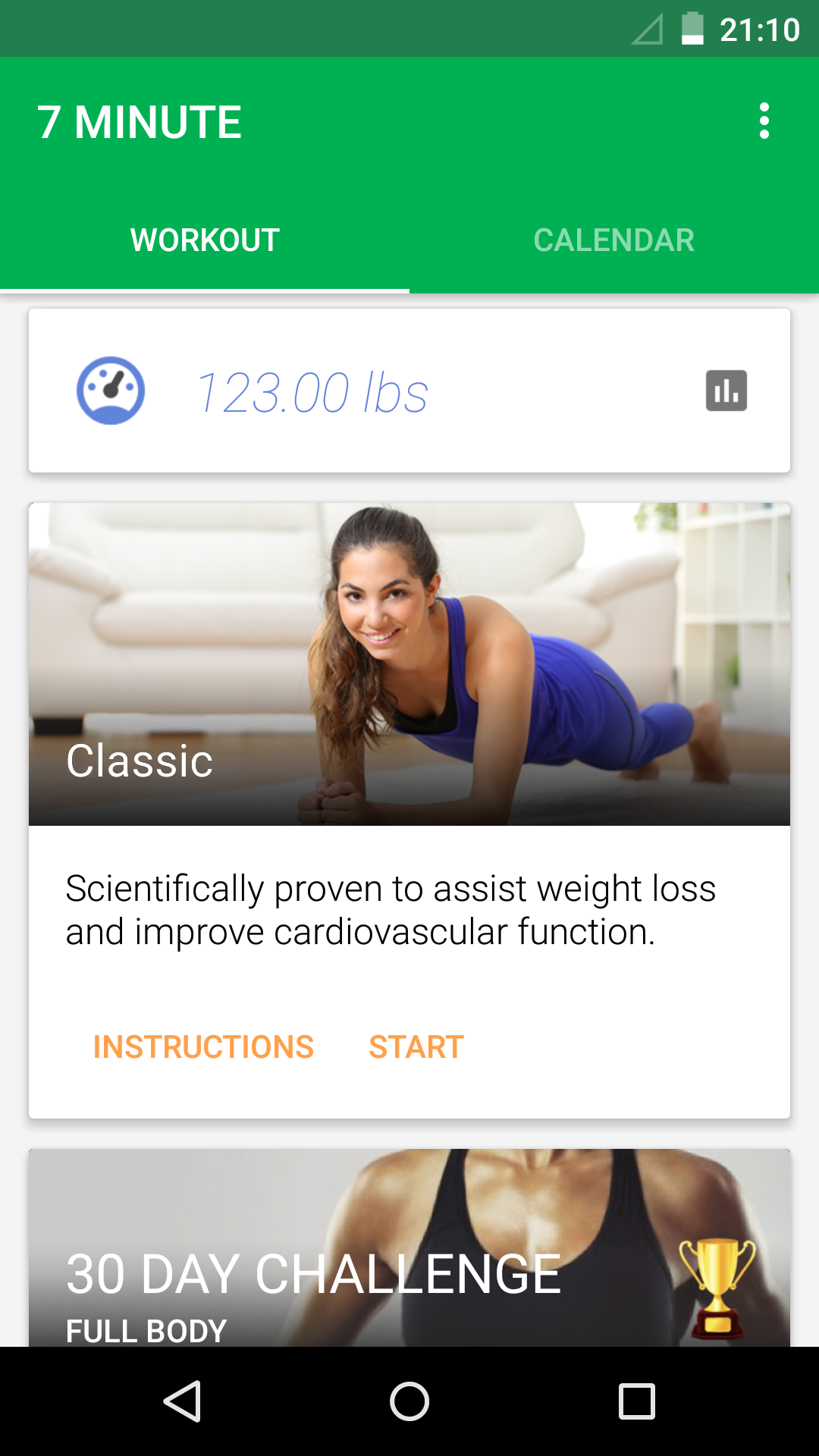 اسکرین شات 2 برنامه 7 Minute Workout